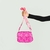 Bolsa Puff de Nylon Crossbody Pink Neon - comprar online