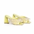 Sandália Mule de Couro Pearl Elfin Yellow