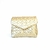 Bolsa de couro Aura Letter Gold