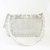 Bolsa Tramas Pearl de Couro Off White M - Dlstore