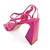 Sandália Ankle Strap Vinil Magenta - Dlstore