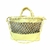 Bolsa Tramas de Couro Elfin Yellow e Off White G - comprar online