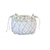 Bolsa Tramas de Couro Off White e Light Purple P - comprar online