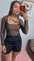 Body decote quadrado - loja online