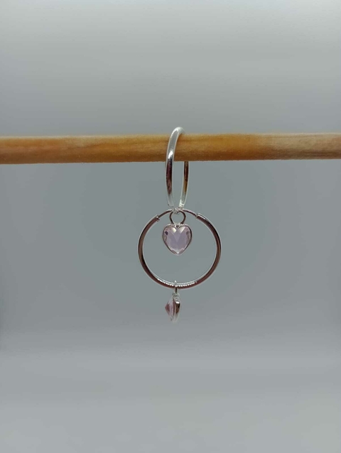 Argola Ponto de Luz Coração