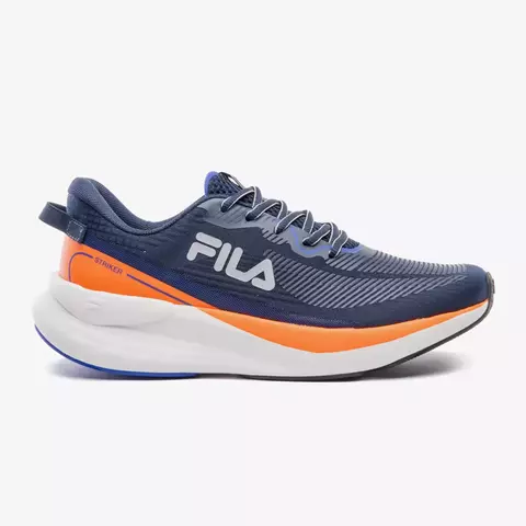 Tênis Fila Striker Masculino Marinho/Laranja Vibrante