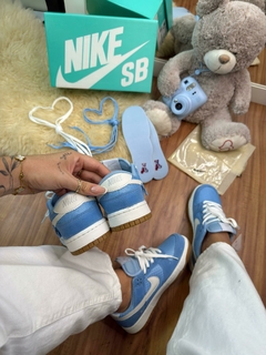 Dunk Low Teddy Camurça Azul Premium na internet