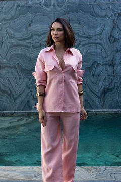 Camisa Bolso Blush