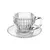 Jogo 4 Xícaras 110ml Café Cristal Borda Dourada - comprar online