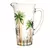 Jogo 6 Copos e 1 Jarra Cristal Palm Tree Handpaint - comprar online