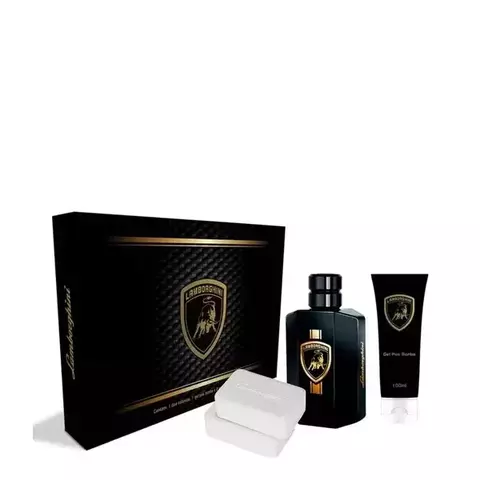 KIT LAMBORGHINI COLONIA 100ML + GEL POS BARBA+ SAB