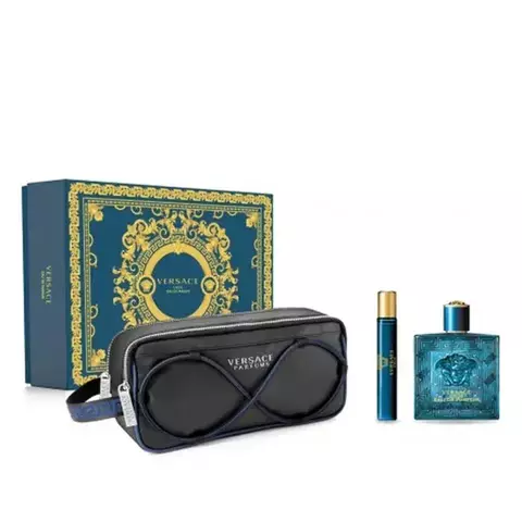 KIT VERSACE EROS 100ML + BAG + ROLL 10ML