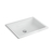 Bacha rectangular sobre o bajo mesada blanca - comprar online
