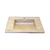 Mesada con desagüe oculto de travertino reconstituido 101x46cm - comprar online