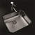 Pileta de acero para cocina - comprar online