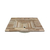 Mesada luna de travertino reconstituido 81x46cm - comprar online