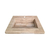 Mesada con desagüe oculto de travertino reconstituido 50x40cm - comprar online