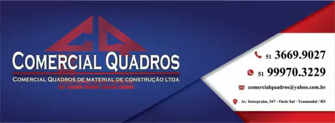 Comercial Quadros Materiais Construção