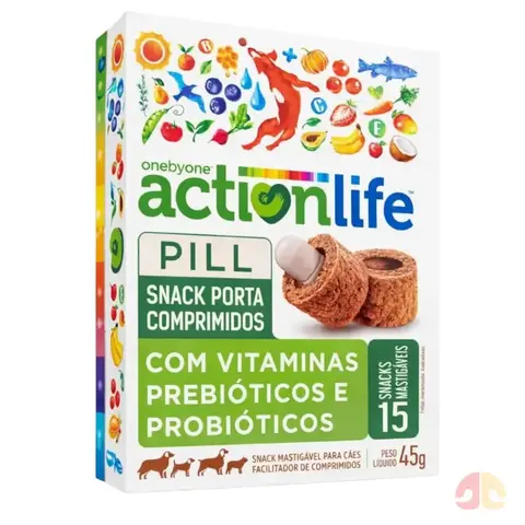 PETISCO PORTA COMPRIMIDOS SNACKS - ACTIONLIFE PILL 45g -SPIN