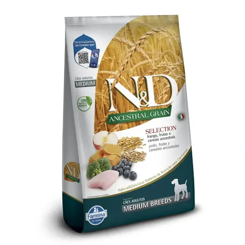 RAÇÃO N&D ANCESTRAL SELECTION ADULTO MEDIUM 15KG