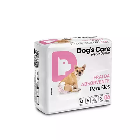 FRALDA HIGIÊNICA DESCARTÁVEL FEMEA M 6UN DOG'S CARE - comprar online