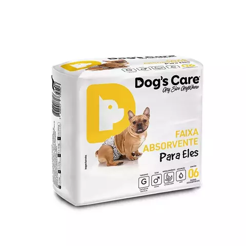 FRALDA HIGIÊNICA DESCARTÁVEL MACHO G 6UN DOG'S CARE - comprar online