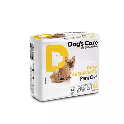 FRALDA HIGIÊNICA DESCARTÁVEL MACHO M 6UN DOG'S CARE - comprar online