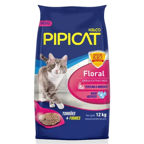 AREIA PIPICAT FLORAL SACO 12KG