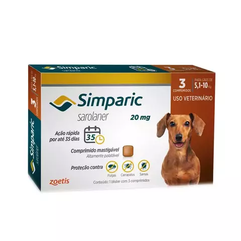 SIMPARIC 20 MG 3 COMPRIMIDOS - comprar online