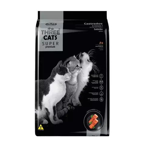 THREE CATS SP CASTRADOS SALMAO 3KG - comprar online