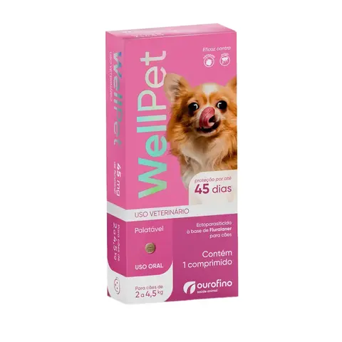 WELLPET 45MG - 2 A 4,5KG