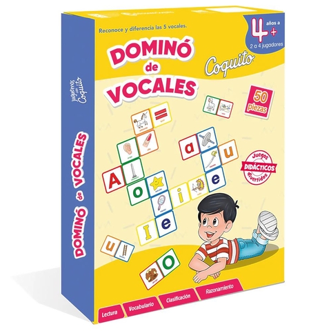 Coquito. Juego Dominó De Vocales
