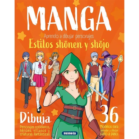 Manga. Aprendo A Dibujar Personajes Estilos Shonen Y Shojo