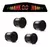 SENSOR DE ESTACIONAMENTO SONORO 4 PONTOS COR PRETO FIRST OPTION