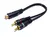 CABO Y RCA PRETO OURO 2 MACHO 1 FEMEA 2M/1F EMBORRACHADO 0,20CM PERMAK