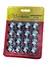 CAPA PARAFUSO RODA 17MM UNIVERSAL CROMADO (JOGO 16 PECAS) SERAUTO 01001