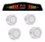 SENSOR DE ESTACIONAMENTO SONORO 4 PONTOS COR BRANCO ULTRON UNIVERSAL 4671