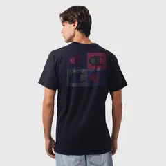 Camiseta CHAMPION Athletic Quad Stripers - Black - comprar online