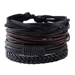 Pulseiras de couro para homens vintage na internet