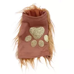 Fantasia de halloween com orelhas de leão, faixa com cauda e patas, kit sem ded