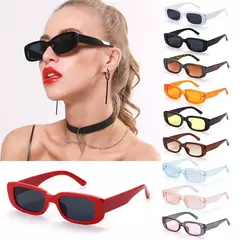 Óculos de sol retrô pequeno retângulo para mulheres, óculos de sol, proteção UV400, óculos, verão, viagens, praia, moda, óculos - comprar online
