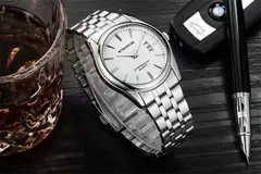 Relógio de quartzo impermeável de luxo masculino - loja online