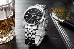 Relógio de quartzo impermeável de luxo masculino na internet