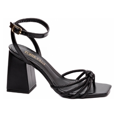 Sandália Feminina Tamanho:36;Cor:Preto (104A-36) - Celebrar Shop