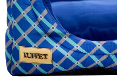 Cama Iglu e Toca Para Cachorro Luppet Luxo Azul Geométrico (LP1012121-01) - comprar online