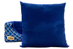 Cama Iglu e Toca Para Cachorro Luppet Luxo Azul Geométrico (LP1012121-01) na internet