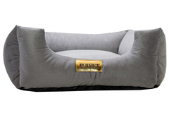 Cama Quadrada para Cachorro ou Gatos Super Luxo Luppet Cinza Tamanho:M (LP88016- - comprar online
