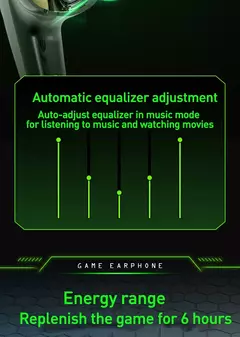 Fone de ouvido sem fio para jogos, esportivo, bluetooth, estéreo, tws, música,