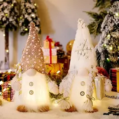 Gnome natal boneca sem rosto feliz natal decorações para casa 2024 cristmas or - Celebrar Shop