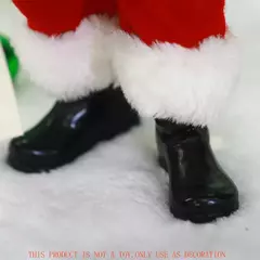 Papai noel clássico vermelho natal papai noel estatueta tem saco goody caixas d - loja online